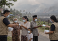 Ilustrasi kabut asap akibat kebakaran lahan di Bunguran Batubi, Kabupaten Natuna