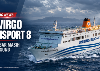 KM Virgo Transport 8 yang melayani pelayaran Surabaya menuju Banjarmasin