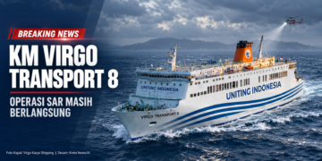 KM Virgo Transport 8 yang melayani pelayaran Surabaya menuju Banjarmasin